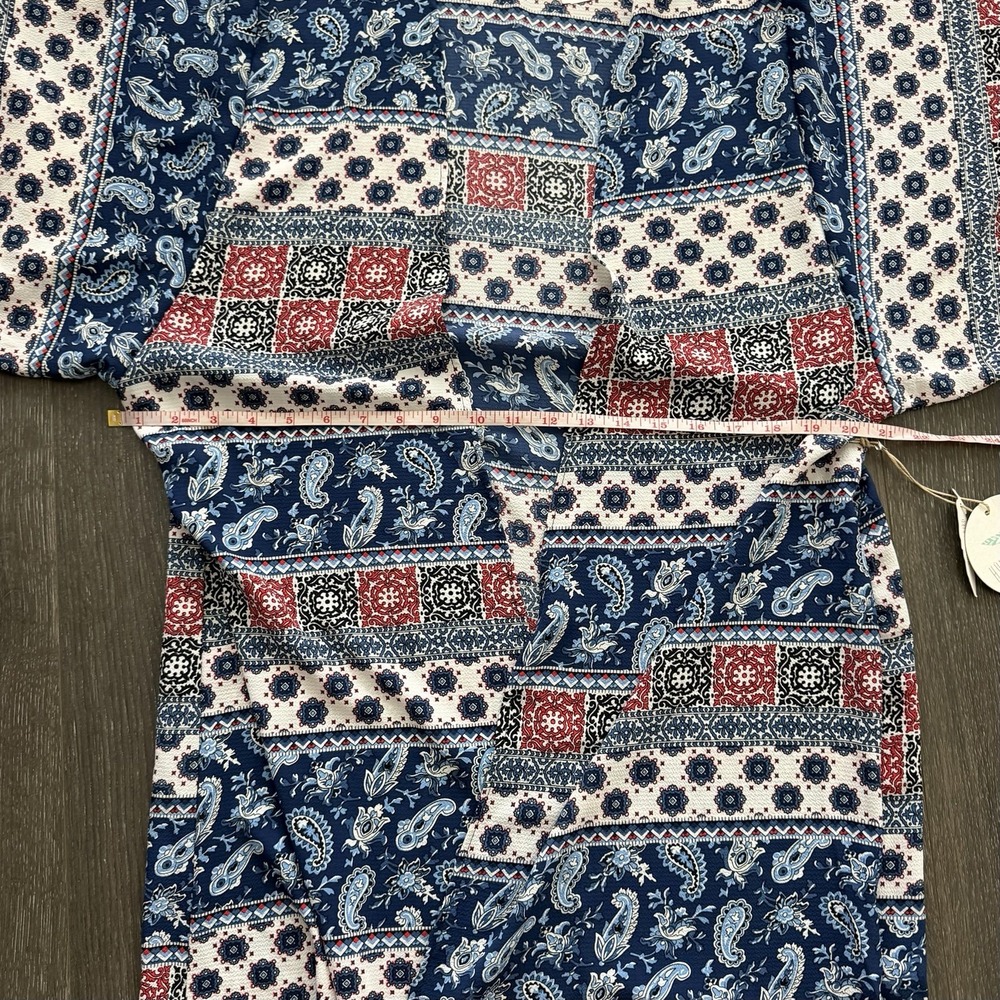 Hummingbird Stitch Fix NWT Kimono Open Cardigan Medium Boho Beach Resort - Picture 8 of 12